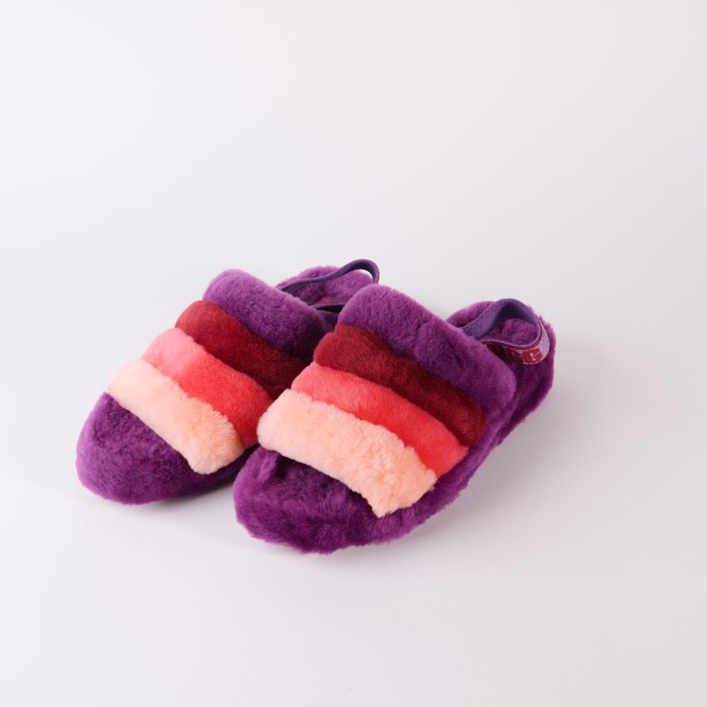 UGG Fuzzy Slippers - NWOT - Size 8
